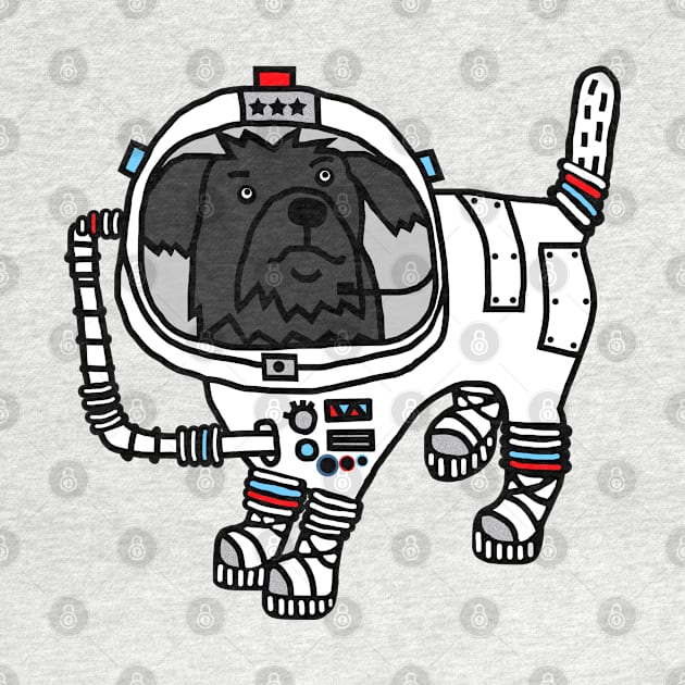 Sci Fi Dog Astronaut Space General Fergus by ellenhenryart